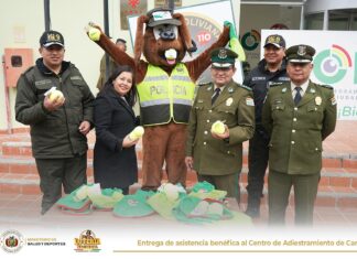 LONABOL destina asistencia benéfica al Centro de Adiestramiento de Canes en La Paz